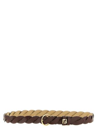 Fendi Multicolor FF Braided Adjustable Belt