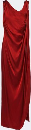 Maison Margiela Draped satin maxi dress