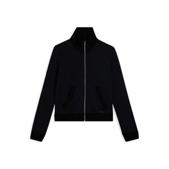 Freddy Felpa donna slim con zip e dettagli in tricot