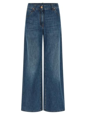 Brunello Cucinelli Blue Wide leg jeans