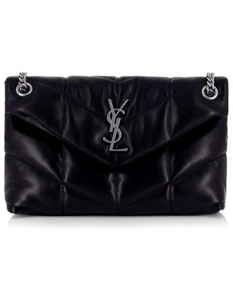 Saint Laurent Schultertasche aus gestepptem Nappaleder Puffer Small