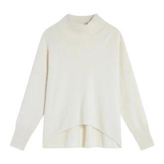 Liviana Conti Turtlenecks, female, Beige, S, Cashmere Oversized Jumper Cream