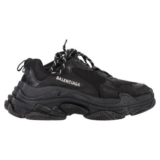 Balenciaga Pre-owned Womens Triple S Sneakers in Black - Size EU 39