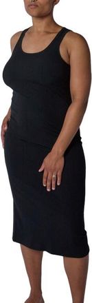 TomboyX Rib Sleeveless Midi Dress in Black at Nordstrom, Size X-Small