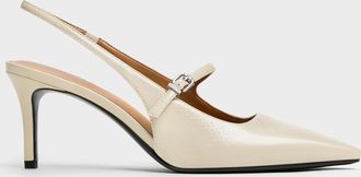 Charles & Keith Pointed Slingback Mary Jane Pumps