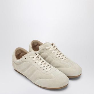 Christophe Lemaire Soft Runner Sneakers In Ivory Suede