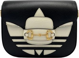 Gucci Horsebit 1955 Schoudertas - Dames - Schoudertassen - Zwart - ONE Size - Leer - Tassen