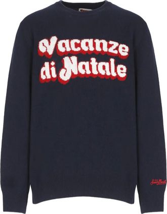 MC2 Saint Barth Maglione con ricamo - Blu