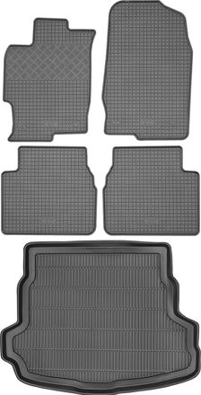 OEM Juego De Alfombrillas De Goma Para Coche Y Alfombrilla Para Maletero Para Mazda 6 Ii Hatchback (2008-2013)