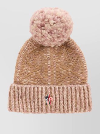 Moncler alpaca wool knitted beanie