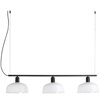 Faro Barcelona Tatawin M Colgante Cristal Lineal Blanco