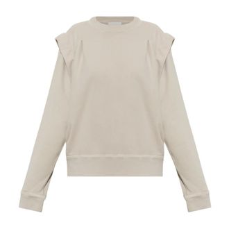Isabel Marant Dames, Sweatshirts & Hoodies, Beige, Maat: XS Katoen