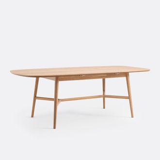 La Redoute Interieurs Uitschuifbare eettafel, eiken en fineer, 6 tot 8 couverts, YVAN