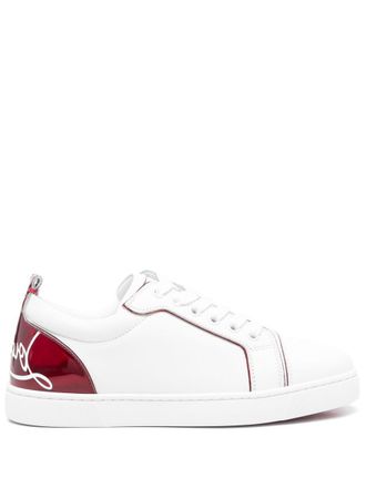 Christian Louboutin Fun Louis Junior Leather Sneakers