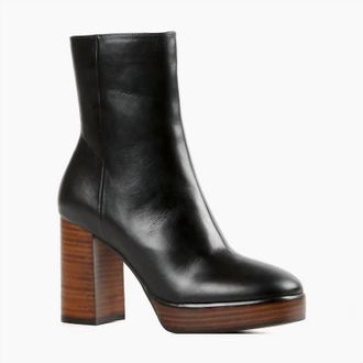 All Black Womens Sleek Glamour Boot In Black/brown