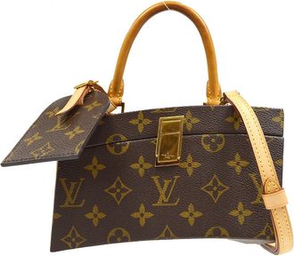 Louis Vuitton Frank Gehry Twisted Box Bag Monogram Canvas Brown Canvas Handbag (Pre-Owned)