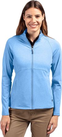 Cutter & Buck Adapt Eco Knit Heather Recycled Womens Full Zip