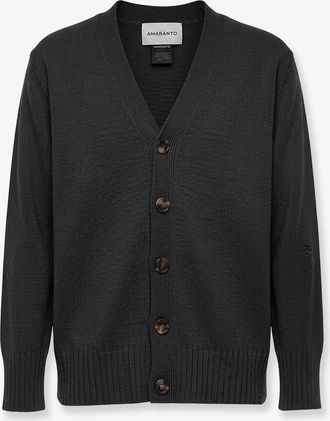 Amaranto Cardigan in misto lana e cashmere - AMARANTO - gender_Man