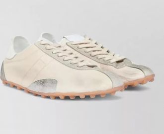 Maison Margiela sprinters suede leather low top sneakers