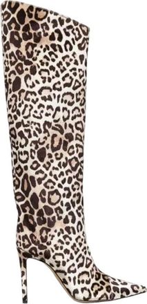 Generic Womens Patent Leather High Heel Boots Print Knee Popular Party Boots