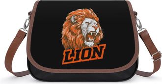Generic Lion Logo Fashion Womens Crossbody Bags Novelty Handbag Shoulder Bag Purse