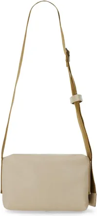 Uma Wang Womens Leather Shoulder Bag White Calf