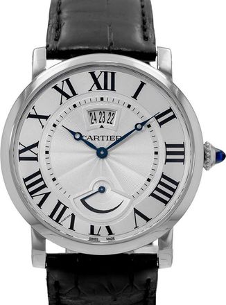 Cartier Pre-owned Cartier Rotonde De Cartier Hand Wind Silver Dial Mens Watch W1556369