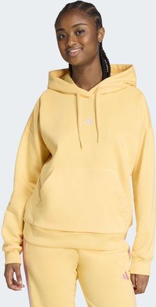 adidas Kapuzensweatshirt ADIDAS SPORTSWEAR W SL FC HD, Damen, Gr. XXL, semi ice tangerine, wei&szlig;, Obermaterial: 70% Baumwolle, 30% Polyester, angesetztes B&uuml;nd