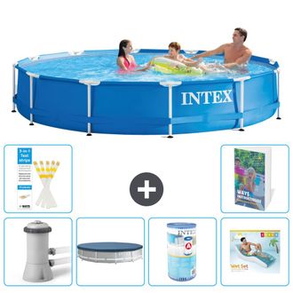 Intex Piscina Con Estructura Redonda - 366x76 Cm - 7-piezas S287