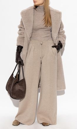 Max Mara Woollen Trousers Funale, Womens, Beige