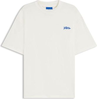 HUGO BOSS Flag-logo T-shirt in cotton jersey