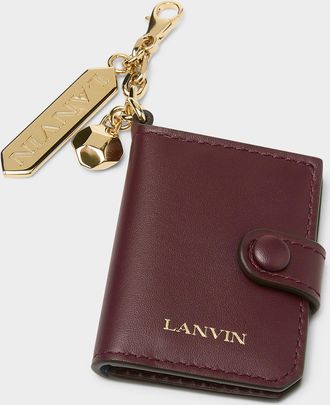 Lanvin Womens Leather photo album key holder