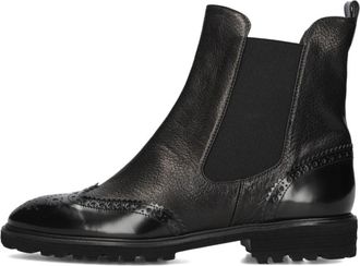 Brunate Zwarte Leren Enkellaarzen voor Dames - Dames - Chelseaboots - Zwart - 40 EU - Leer - Schoenen