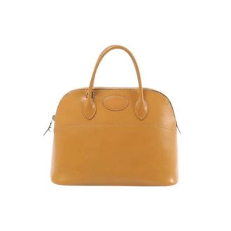 Herm&egrave;s Pre-owned Bolide 35 - Dames - Pre-owned - Bruin - Maat: ONE Size Leer