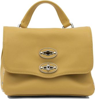 Zanellato Postina Saeta Baby - Dames - Handtassen - Geel - ONE Size - Leer - Tassen
