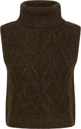 Cream Coltrui - Dames - Coltruien - Bruin - M/L - Truien & Vesten