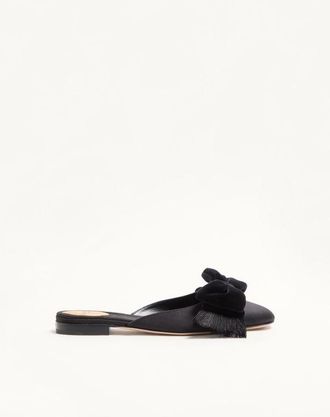 Valentino Garavani Mule Reinette In Raso Donna NERO 36.5