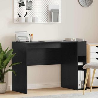 vidaXL Vidaxl Scrivania Rovere Nero Legno Ingegnerizzato 109 X 50 X 78