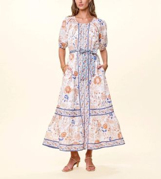 Cleobella Kelsey Ankle Dress In Bellavista Print