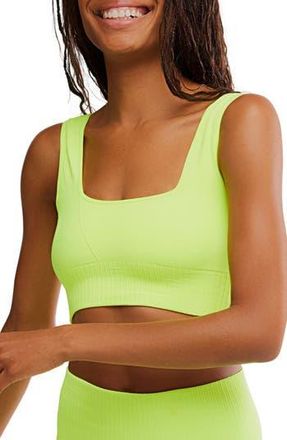 Free People FP Movement Karma Square Neck Sports Bra in Highlighter at Nordstrom Rack, Size X-Small/small