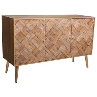Wanderlust Deco Aparador De Madera Marr&oacute;n 120x41,5x71