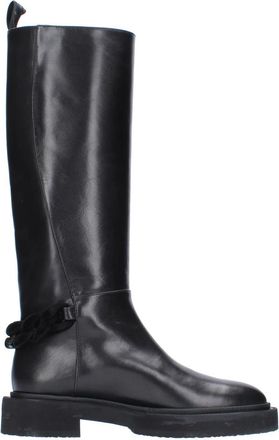 Fabi Laarzen Zwart - Dames - Hoge Laarzen - Zwart - 35 EU - Leer - Schoenen