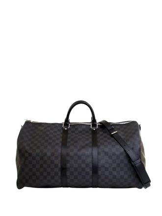 Louis Vuitton 2013 Damier Graphite Keepall Bandouliere 55 travel bag - Grijs