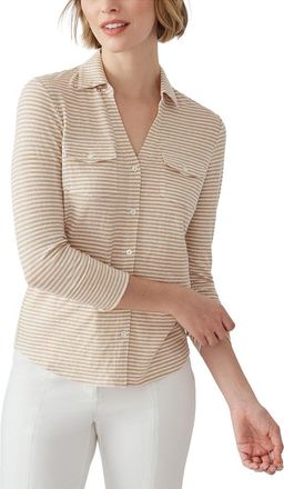 J.McLaughlin J. McLaughlin Linen-Blend Brynn Knit Top