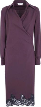 Alberta Ferretti Shirt Kleedjes - Dames - Shirt Kleedjes - Paars - XL - Kleedjes