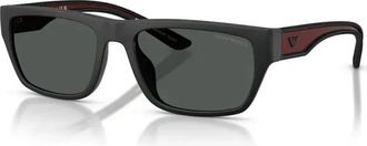 Emporio Armani Ea 4267U Zonnebril - Heren - Zonnebrillen - Zwart - 57 MM - Nylon - Accessoires