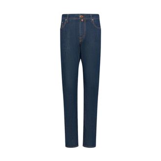 Jacob Cohen Slim-fit Jeans, male, Blue, Size: W38 Slim-fit Jeans