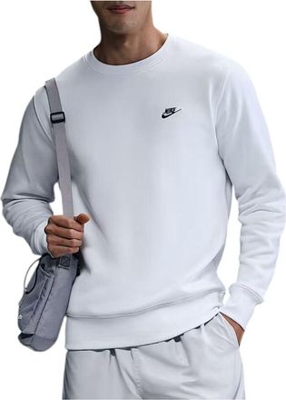 Nike Club Fleece Crew White Black FN3886-100