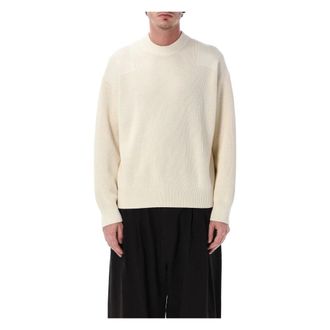 STUDIO NICHOLSON Round-neck Knitwear, male, Beige, Size: S Portland Knit