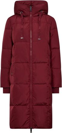 Mos Mosh MMNova Square Down Coat - Dames - Dons jassen - Rood - L - Wol - Jassen